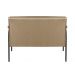Conjunto Namoradeira 2 Lugares E 2 Poltronas Decorativas Jade - Linho Marrom