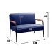 Conjunto Namoradeira 2 Lugares E 2 Poltronas Decorativas Jade - Suede Azul