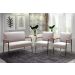 Conjunto Namoradeira 2 Lugares E 2 Poltronas Decorativas Jade - Suede Bege