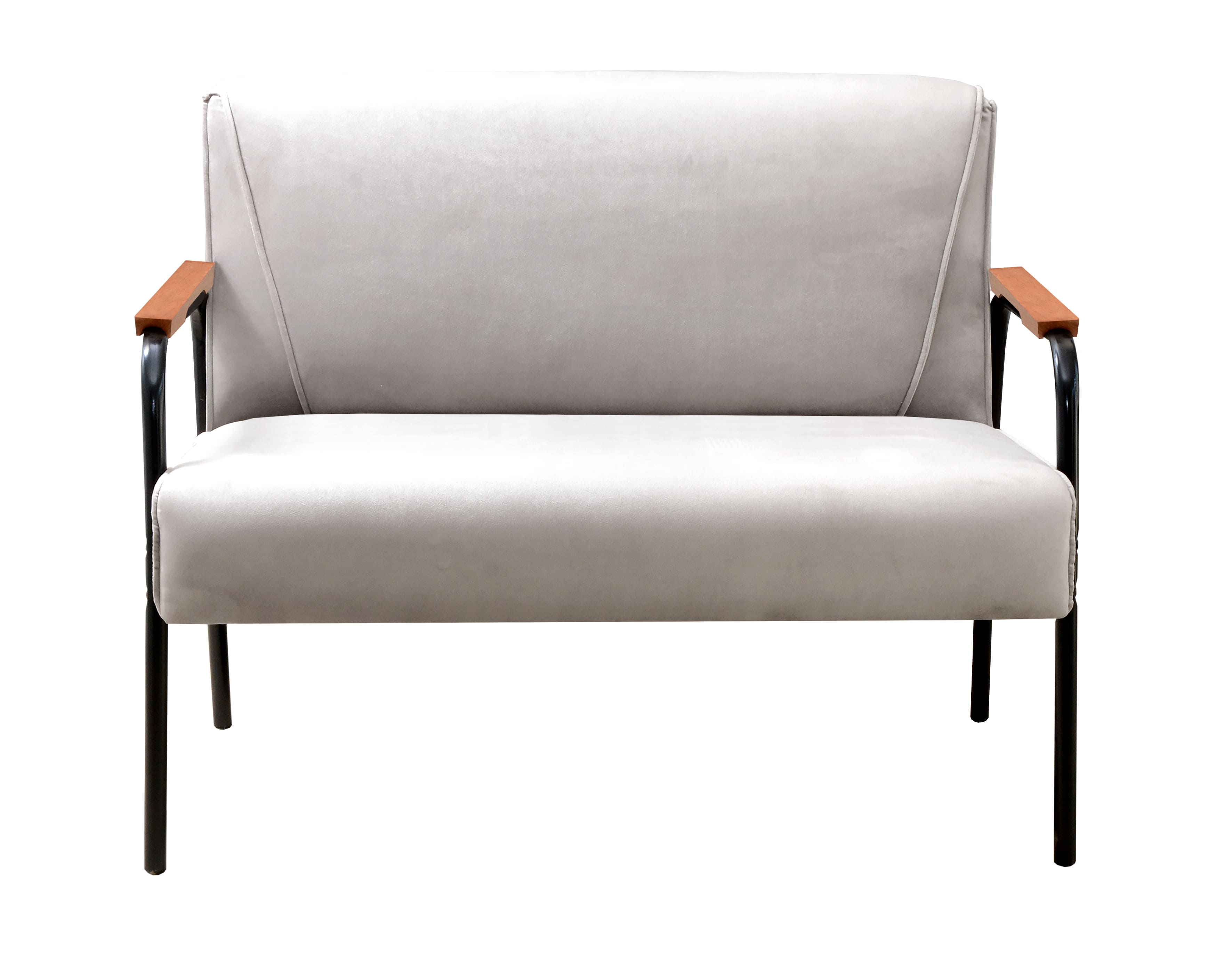 Conjunto Namoradeira 2 Lugares E 2 Poltronas Decorativas Jade - Suede Bege