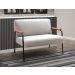 Conjunto Namoradeira 2 Lugares E 2 Poltronas Decorativas Jade - Suede Bege