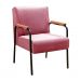 Conjunto Namoradeira 2 Lugares E 2 Poltronas Decorativas Jade - Suede Rosa
