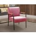 Conjunto Namoradeira 2 Lugares E 2 Poltronas Decorativas Jade - Suede Rosa