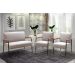 Conjunto Namoradeira 2 Lugares E 2 Poltronas Decorativas Jade - Veludo Capuccino
