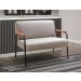 Conjunto Namoradeira 2 Lugares E 2 Poltronas Decorativas Jade - Veludo Capuccino