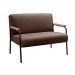 Conjunto Namoradeira 2 Lugares E 2 Poltronas Decorativas Jade - Veludo Marrom