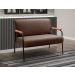 Conjunto Namoradeira 2 Lugares E 2 Poltronas Decorativas Jade - Veludo Marrom