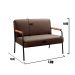 Conjunto Namoradeira 2 Lugares E 2 Poltronas Decorativas Jade - Veludo Marrom