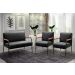 Conjunto Namoradeira 2 Lugares E 2 Poltronas Decorativas Jade - Veludo Preto