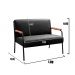 Conjunto Namoradeira 2 Lugares E 2 Poltronas Decorativas Jade - Veludo Preto