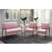Conjunto Namoradeira 2 Lugares E 2 Poltronas Decorativas Jade - Veludo Rosê