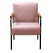 Conjunto Namoradeira 2 Lugares E 2 Poltronas Decorativas Jade - Veludo Rosê