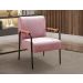 Conjunto Namoradeira 2 Lugares E 2 Poltronas Decorativas Jade - Veludo Rosê