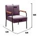 Conjunto Namoradeira 2 Lugares E 2 Poltronas Decorativas Jade - Veludo Roxo