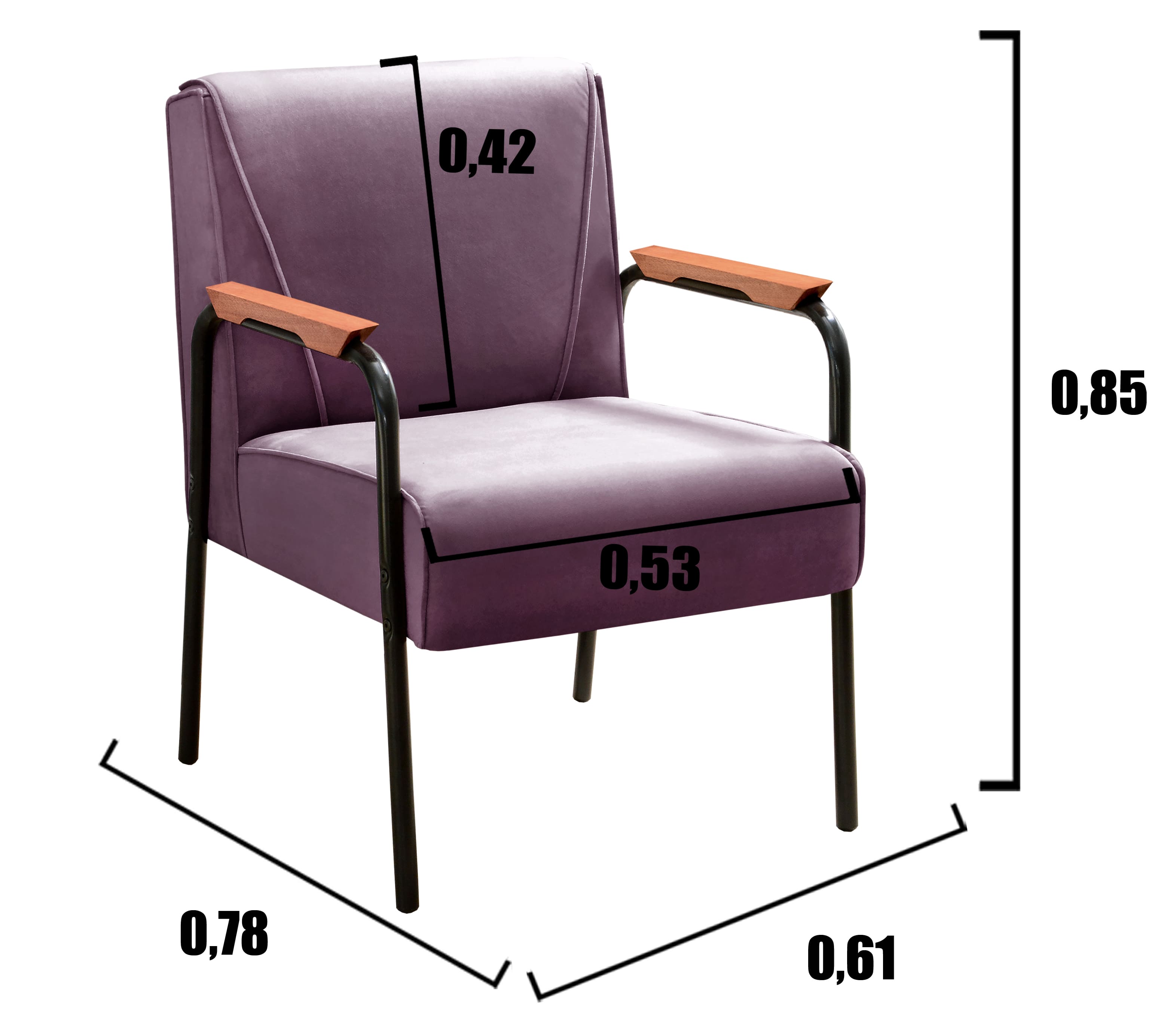 Conjunto Namoradeira 2 Lugares E 2 Poltronas Decorativas Jade - Veludo Roxo