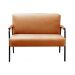 Conjunto Namoradeira 2 Lugares E 2 Poltronas Decorativas Jade - Veludo Terracota