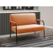 Conjunto Namoradeira 2 Lugares E 2 Poltronas Decorativas Jade - Veludo Terracota