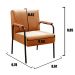 Conjunto Namoradeira 2 Lugares E 2 Poltronas Decorativas Jade - Veludo Terracota