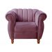 Conjunto Realeza Sofá com Poltronas Chesterfield Decoração Sala Recepção - Veludo Roxo