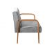 Conjunto Sofá 2 Lugares E 2 Poltronas Decorativas Anita - Linho Cinza