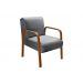 Conjunto Sofá 2 Lugares E 2 Poltronas Decorativas Anita - Linho Cinza