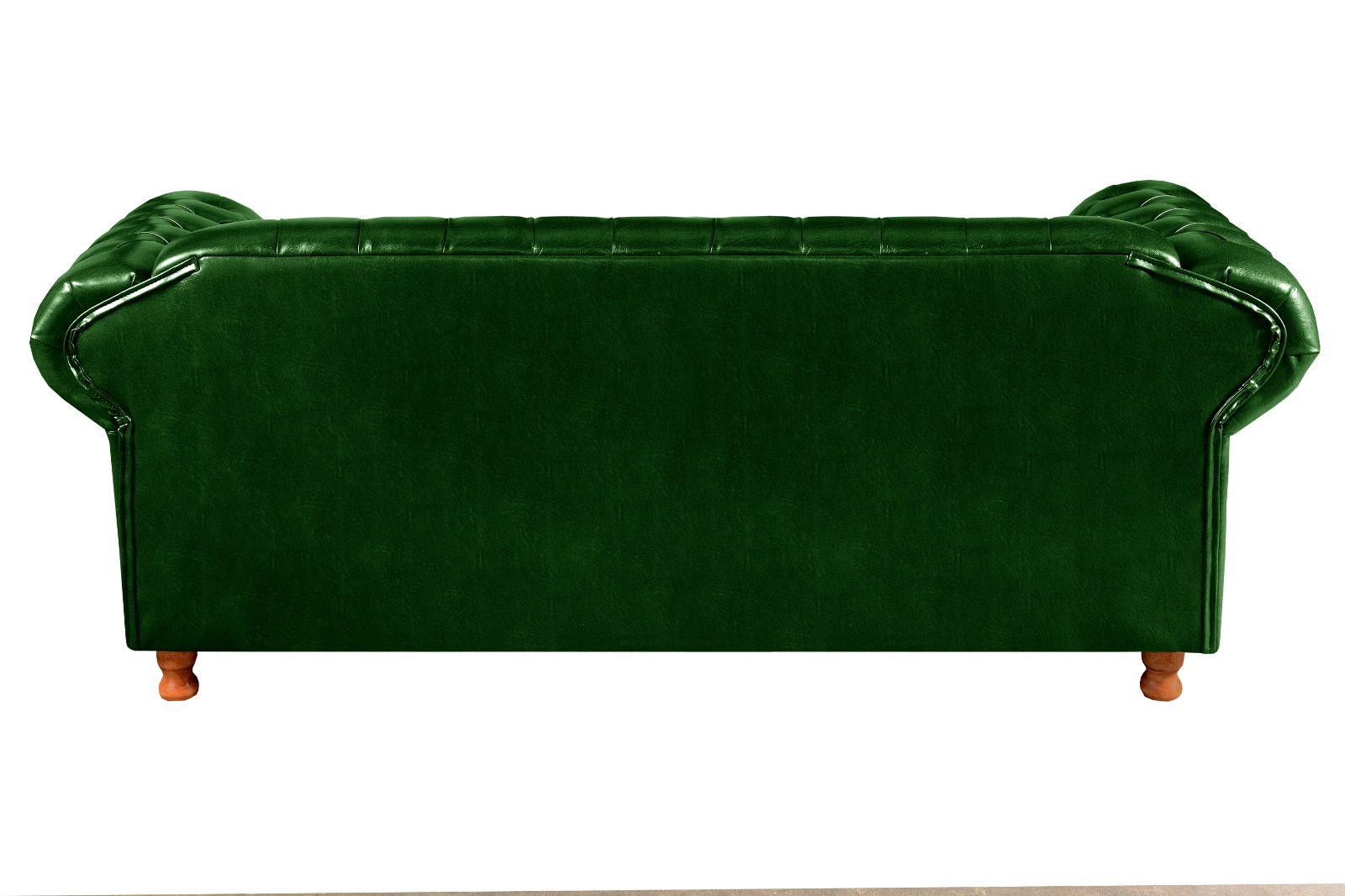 Conjunto Sofá 3 Lugares Chesterfield Capitonê E 2 Poltronas Luís Xv - Couríssimo Verde