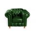 Conjunto Sofá 3 Lugares Chesterfield Capitonê E 2 Poltronas Luís Xv - Couríssimo Verde
