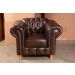 Conjunto Sofá 3 Lugares Chesterfield Capitonê E Poltrona Luís Xv - Couríssimo Café