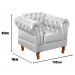 Conjunto Sofá Chesterfield 3 Lugares E 2 Poltronas Dom Pedro - Couríssimo Branco