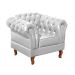 Conjunto Sofá Chesterfield 3 Lugares E 2 Poltronas Dom Pedro - Couríssimo Branco