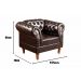 Conjunto Sofá Chesterfield 3 Lugares E 2 Poltronas Dom Pedro - Couríssimo Café