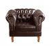 Conjunto Sofá Chesterfield 3 Lugares E 2 Poltronas Dom Pedro - Couríssimo Café