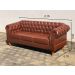 Conjunto Sofá Chesterfield 3 Lugares E 2 Poltronas Dom Pedro - Couríssimo Caramelo