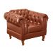 Conjunto Sofá Chesterfield 3 Lugares E 2 Poltronas Dom Pedro - Couríssimo Caramelo
