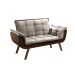 Conjunto de Poltronas Decorativas Bella Opala 3 Peças - Marrom C/ Capuccino