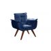 Kit 02 Poltronas Bella Opala - Suede Azul Marinho