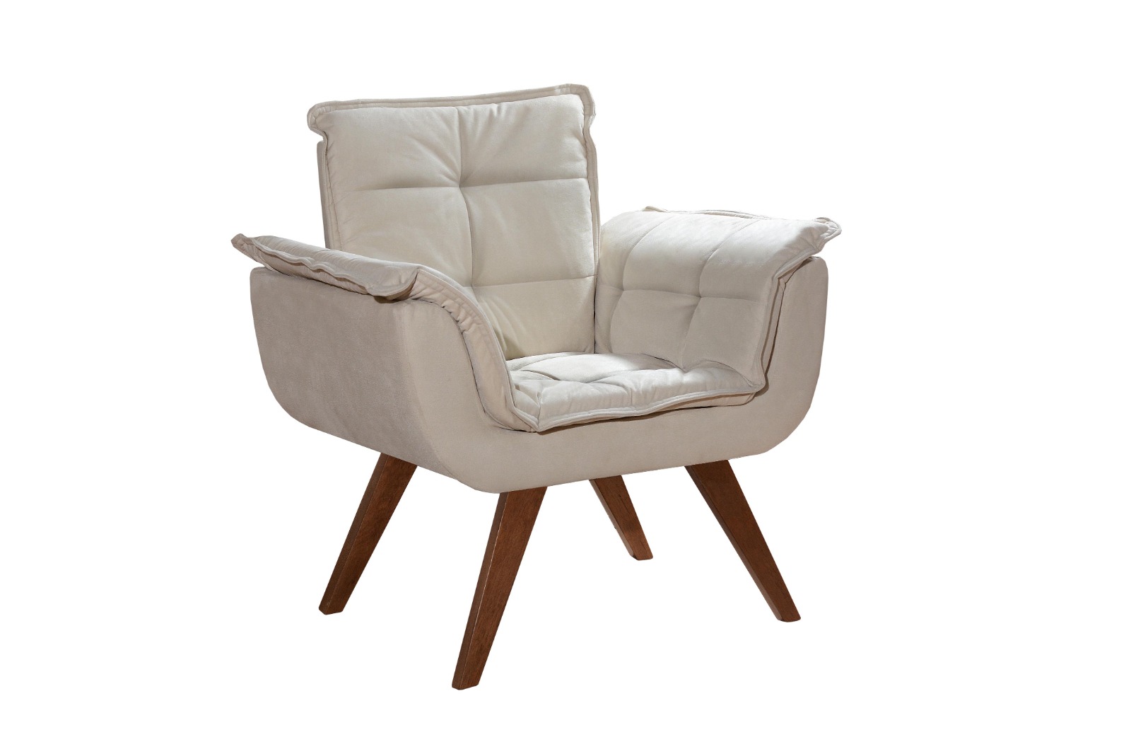 Kit 02 Poltronas Bella Opala - Suede Bege