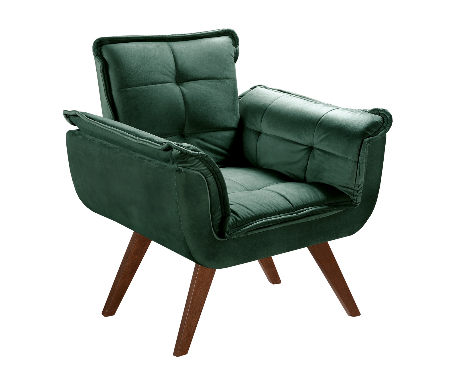 Kit 02 Poltronas Bella Opala - Veludo Verde