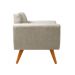 Kit 02 Poltronas Decorativas Bruna Para Sala Pequena Recepção - Linho Bege