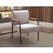 Kit 04 Poltronas Decorativas Jade Braço Fixo Preto - Veludo Capuccino