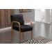 Kit C/ 4 Poltronas Decorativas Anita Braço Madeira Para Recepção - Veludo Preto
