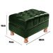 Kit Conjunto Poltrona Com Puff Chesterfield Capitonê Luís Xv - Couríssimo Verde