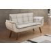 Namoradeira Opala 2 Lugares - Suede Bege