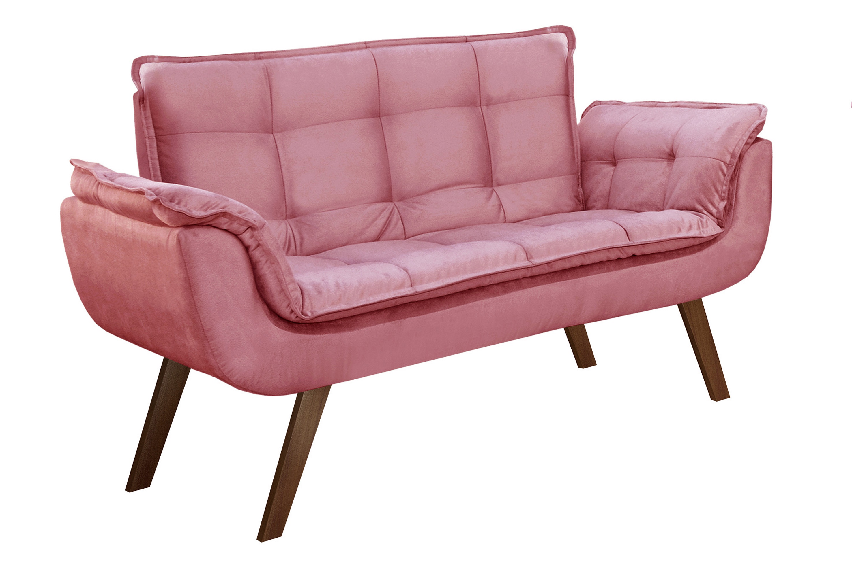Namoradeira Opala 2 Lugares - Suede Rosa