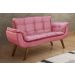 Namoradeira Opala 2 Lugares - Suede Rosa