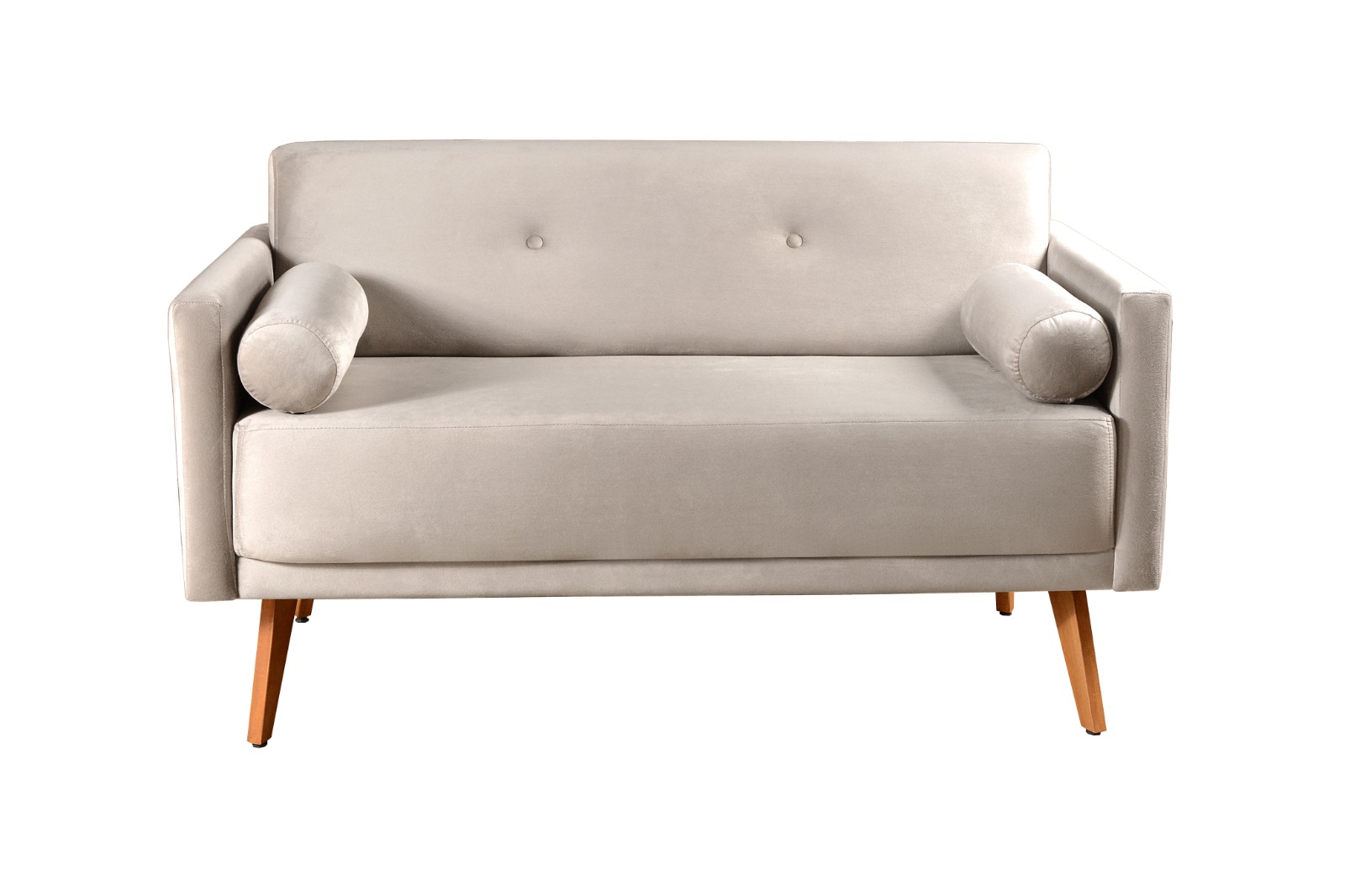 Namoradeira Sofá 2 Lugares Luma - Suede Bege