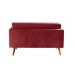 Namoradeira Sofá 2 Lugares Luma - Suede Bordô