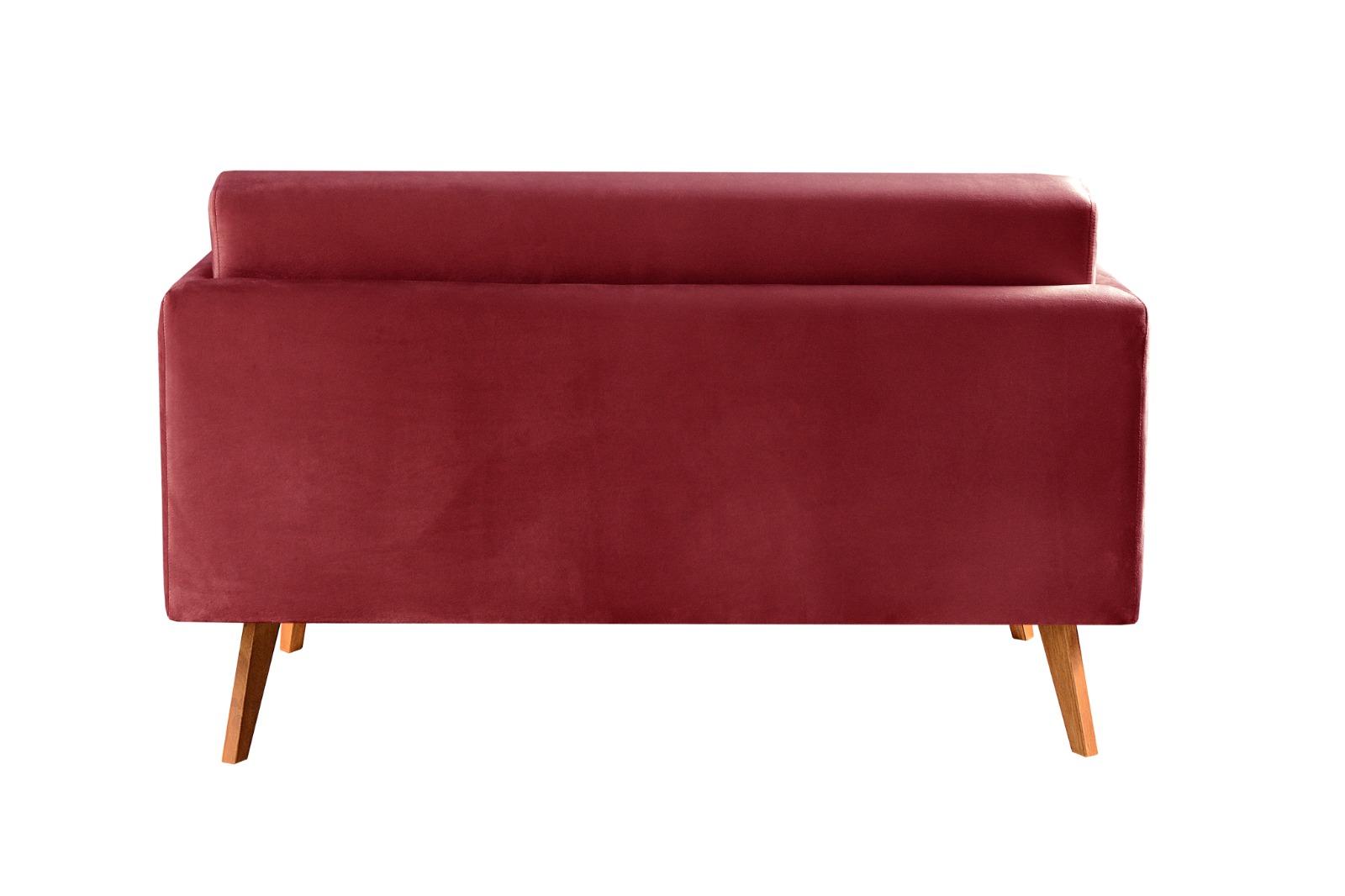 Namoradeira Sofá 2 Lugares Luma - Suede Bordô