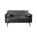 Namoradeira Sofá 2 Lugares Luma - Suede Cinza