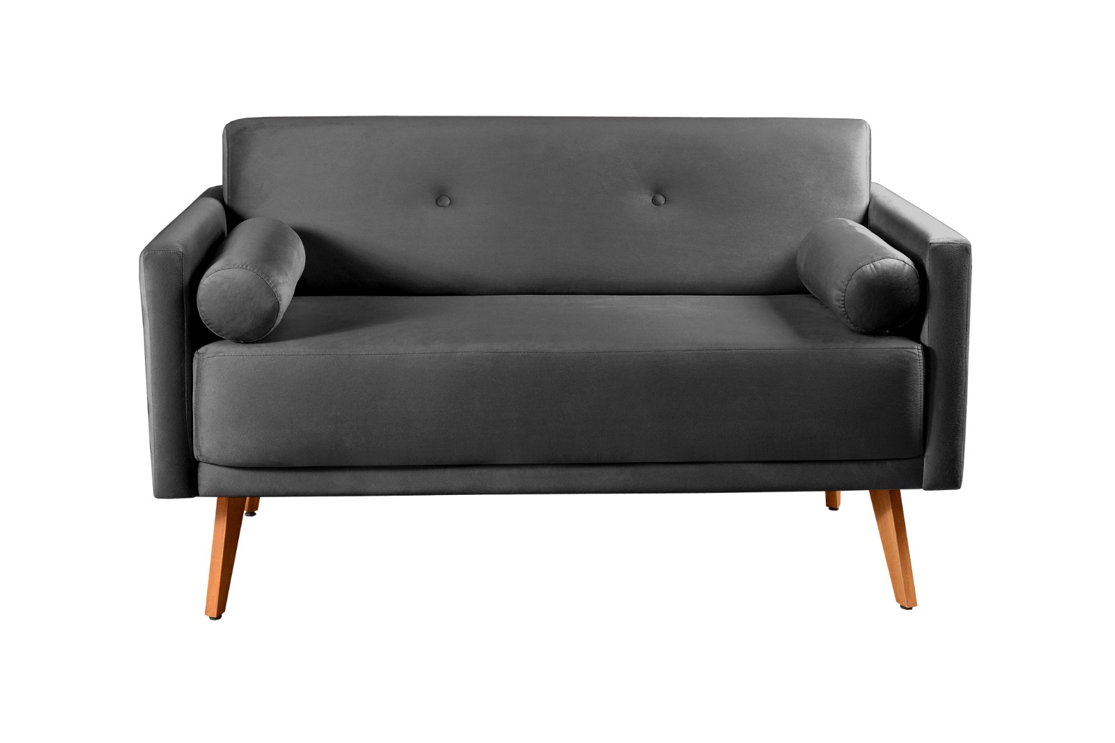 Namoradeira Sofá 2 Lugares Luma - Suede Cinza